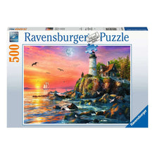 Puzzle Atardecer en el faro - 500 piezas