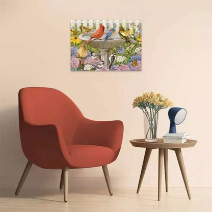 Puzzle Junto a la Fuente de Aves - 500 piezas XL