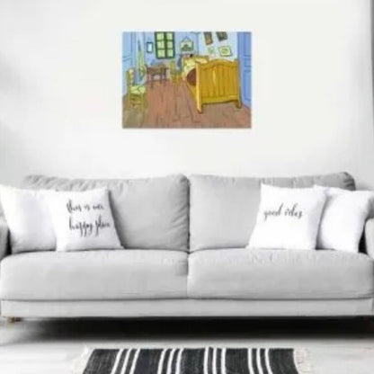 Canvas pinta por número: Van Gogh - El Dormitorio en Arlés