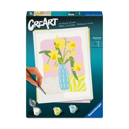 Canvas pinta por número: Jarrón de Primavera