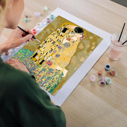 Canvas pinta por número: Gustav Klimt - El Beso
