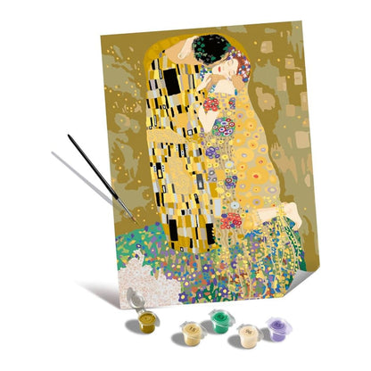 Canvas pinta por número: Gustav Klimt - El Beso