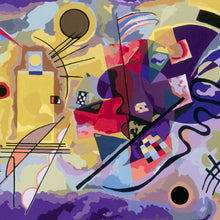 Canvas pinta por número: Wassily Kandinsky - Amarillo, Rojo, Azul
