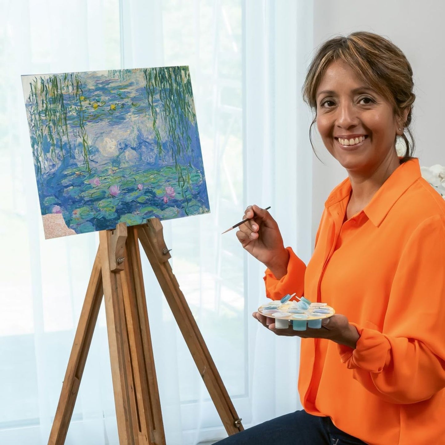 Canvas pinta por número: Claude Monet - Nenúfares