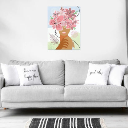 Canvas pinta por número: Flores en mi Mente