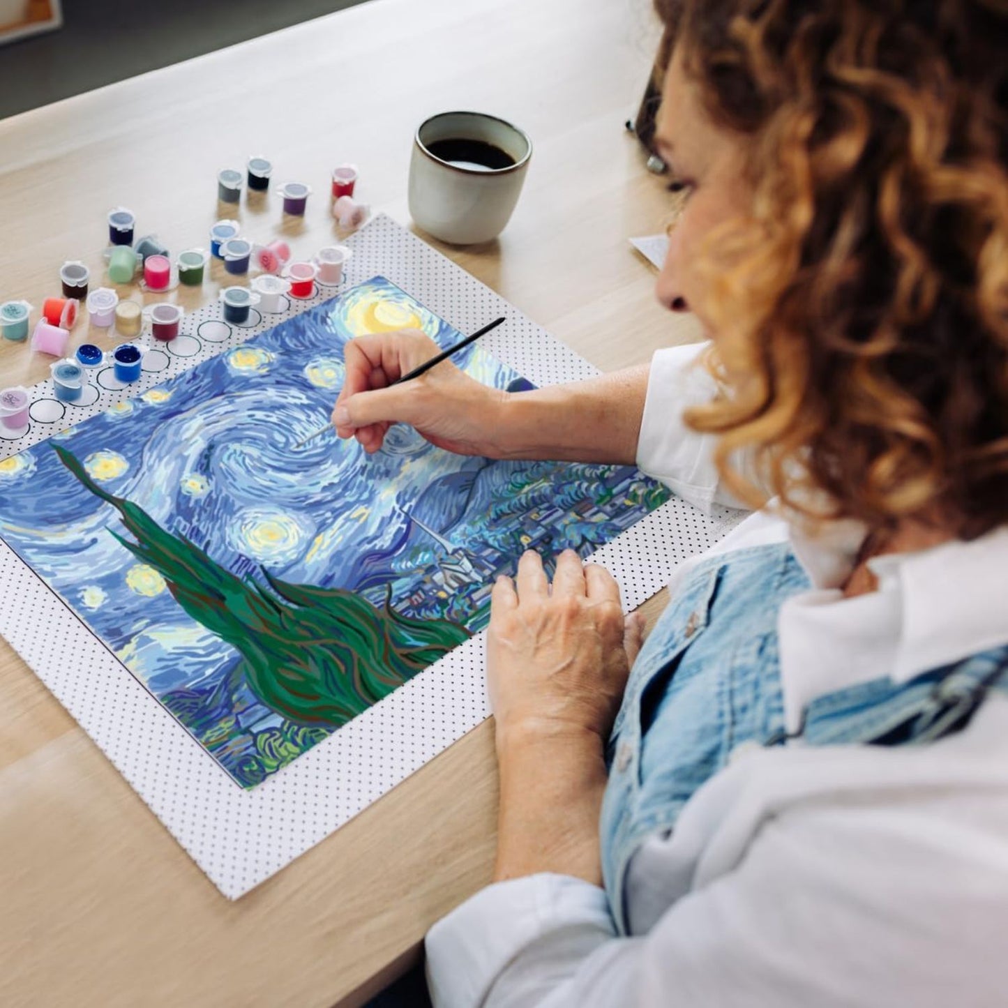 Canvas pinta por número: Van Gogh - La Noche Estrellada