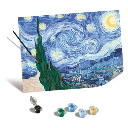 Canvas pinta por número: Van Gogh - La Noche Estrellada