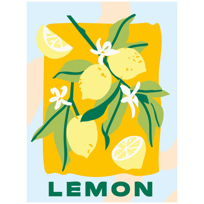 Canvas pinta por número: Limones Estilo Moderno