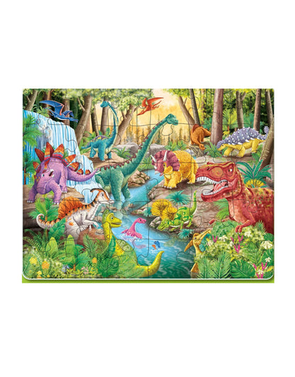 Puzzle enmarcado El Reino de los Dinosaurios
