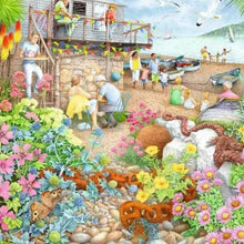 Puzzle Café Jardín en la Playa - 1000 piezas