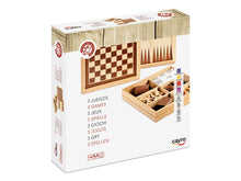 Ajedrez, Damas, Backgammon de Madera