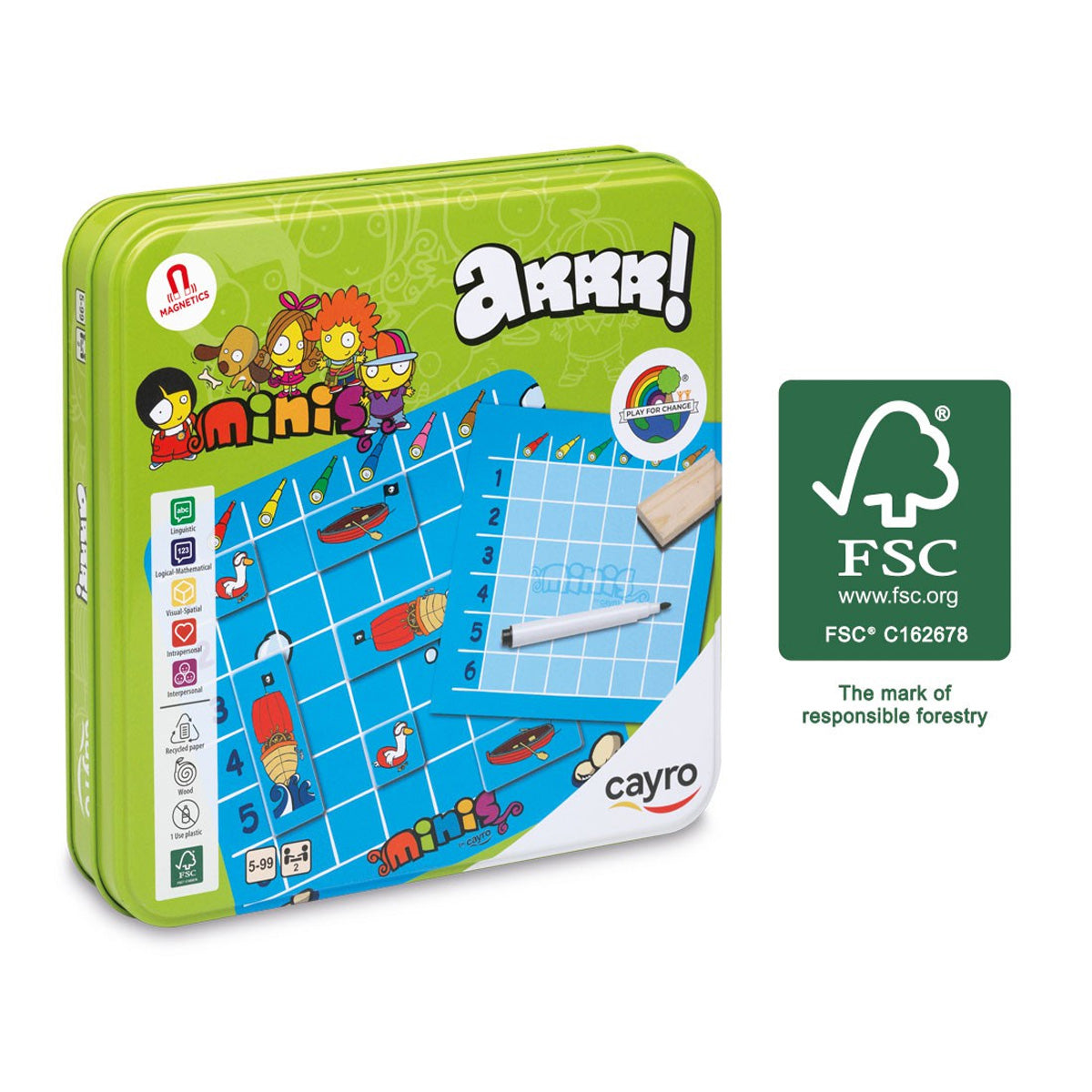 Arrr! Juego Batalla Naval Metálico para viaje