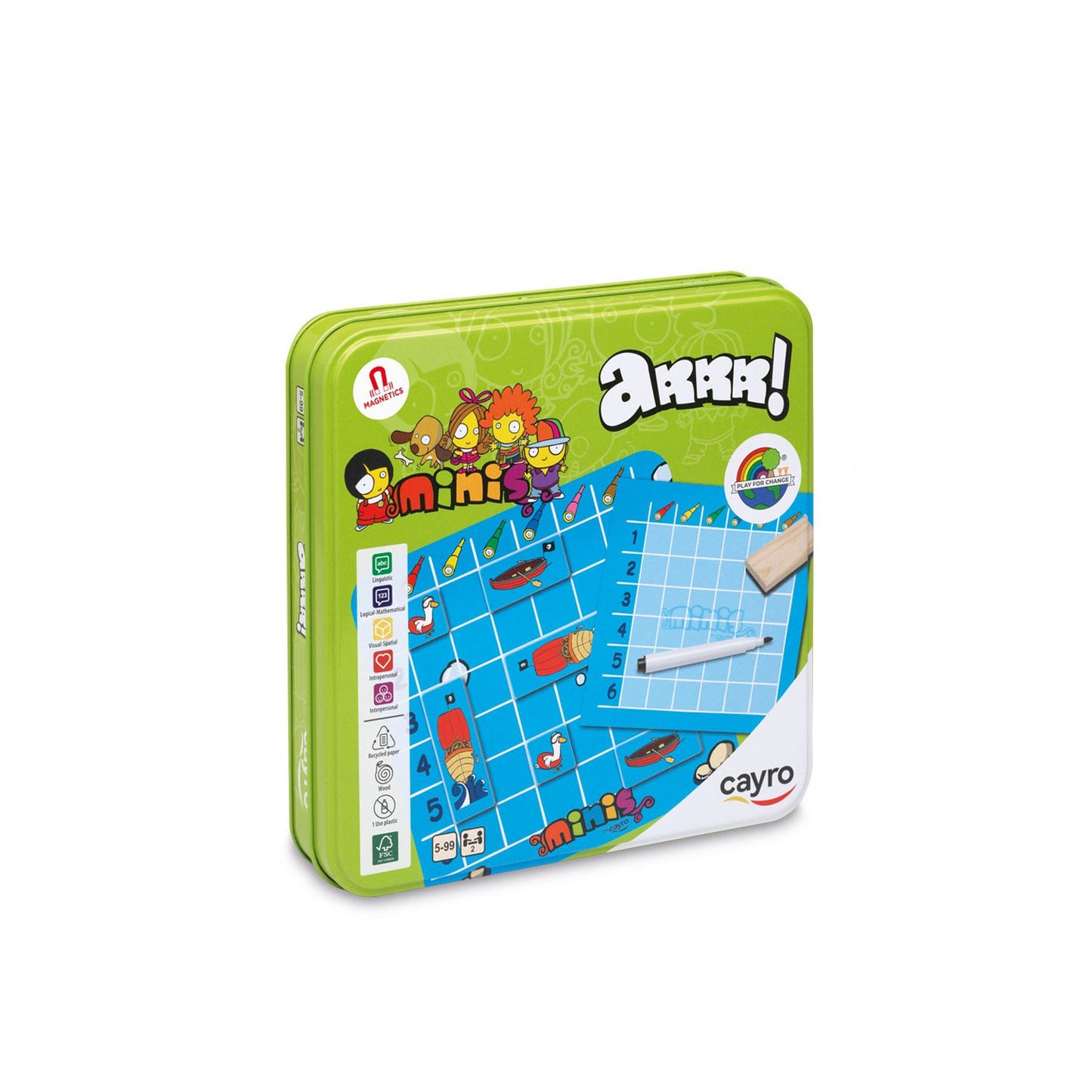 Arrr! Juego Batalla Naval Metálico para viaje