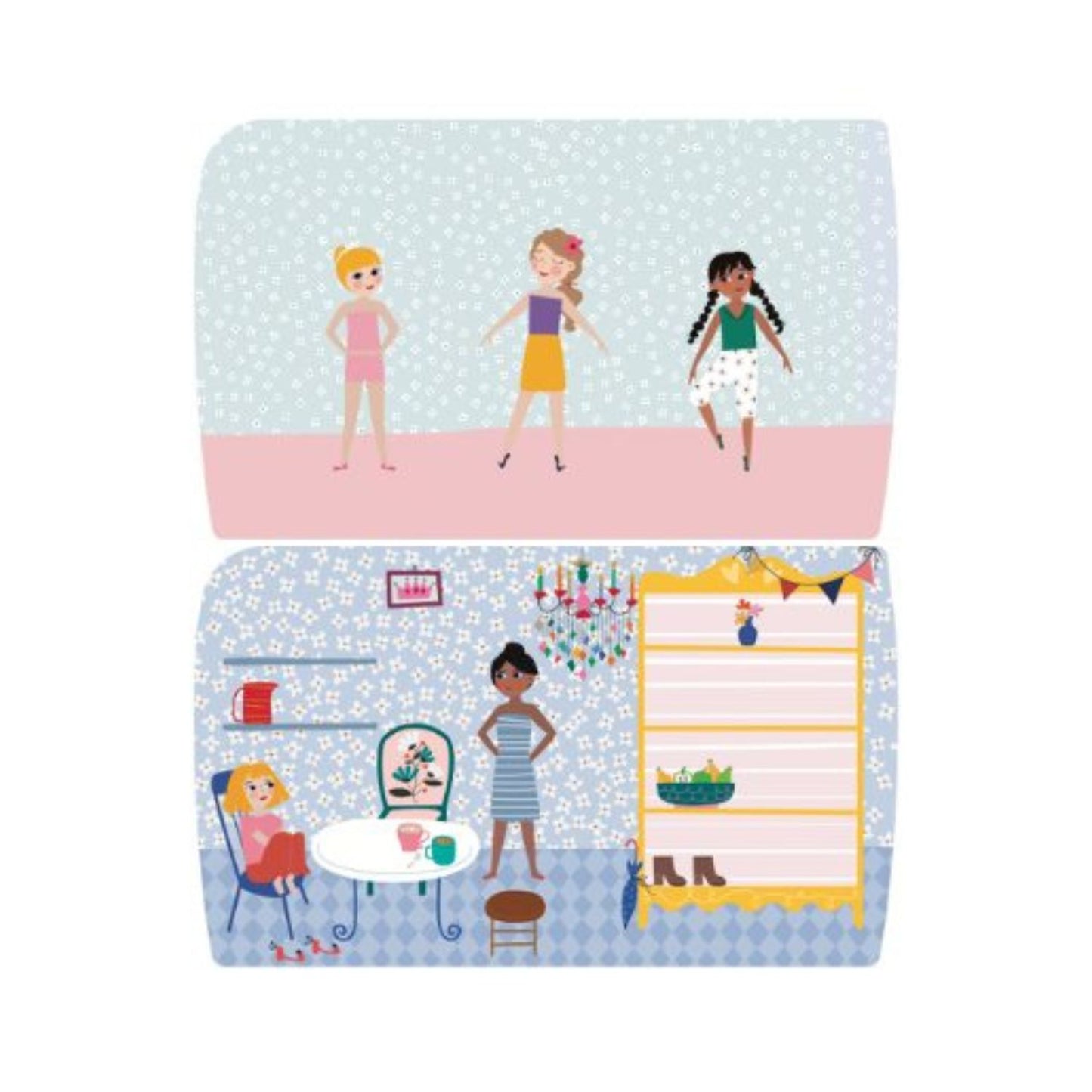 Libro de Stickers y Maquillaje Facial - Vestirse Divertido