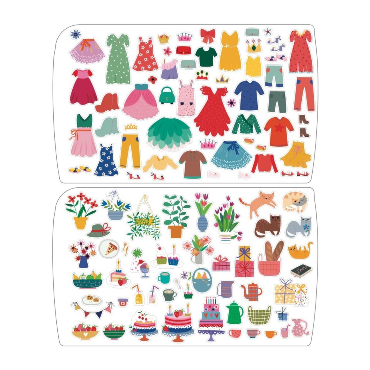Libro de Stickers y Maquillaje Facial - Vestirse Divertido