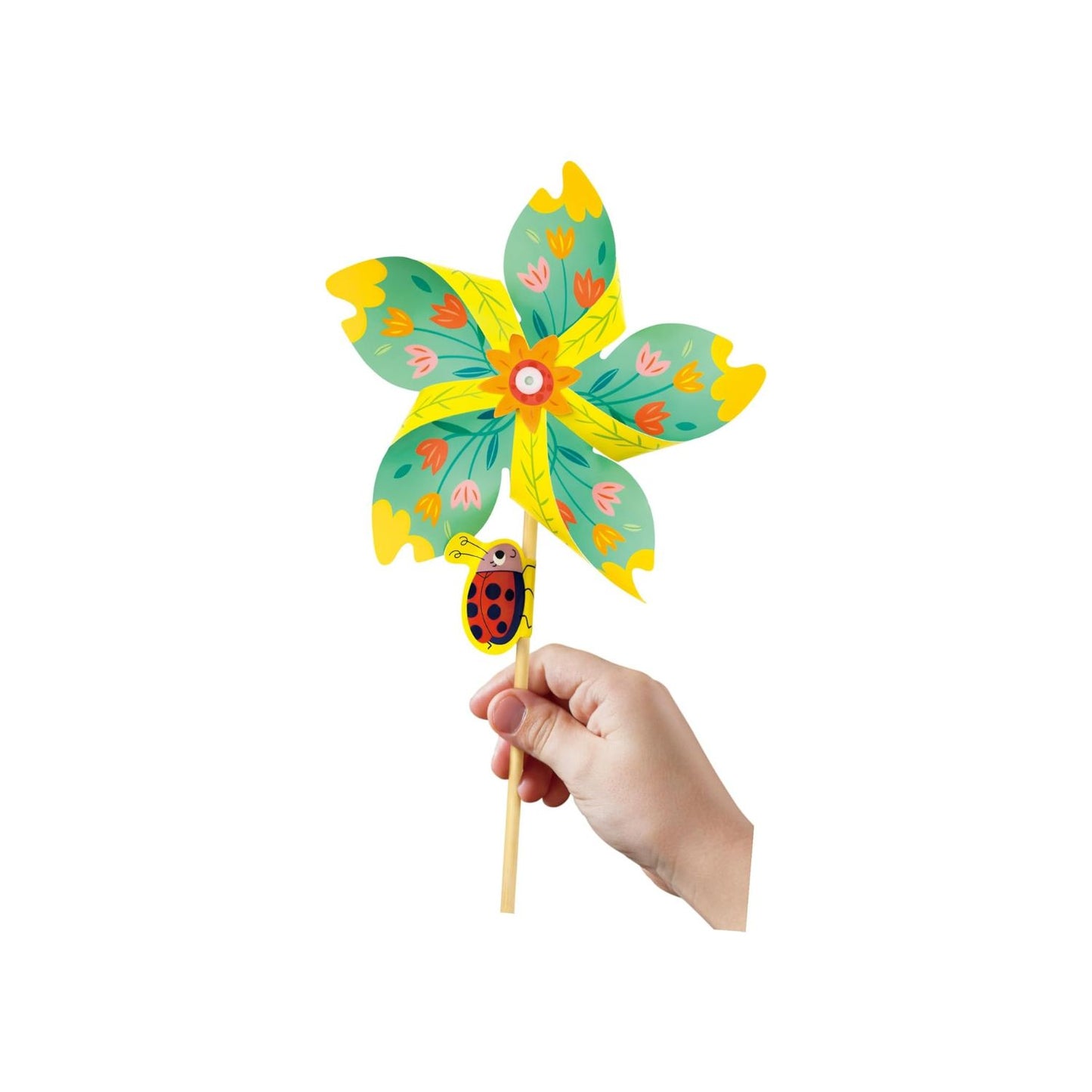Set de Manualidades Molinillos de Viento Flores