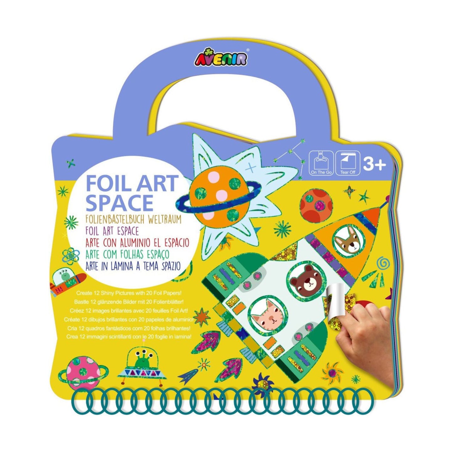 Libro de Arte con Láminas Metalizadas Espacio