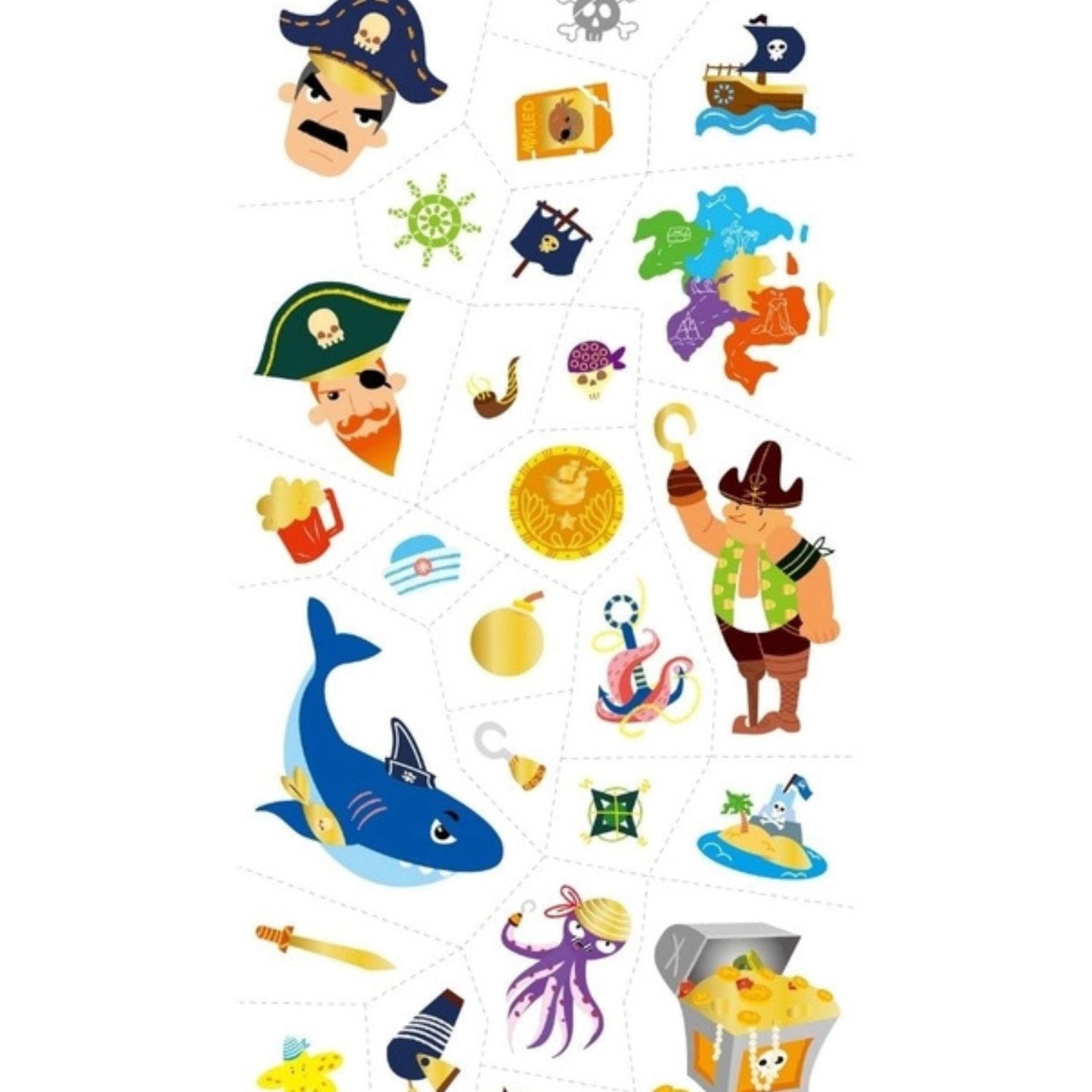 Set de Tatuajes Temporales - Piratas