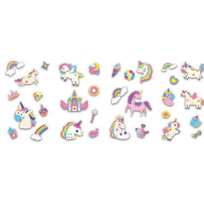 Set de Stickers para Uñas y Tatuajes Temporales - Unicornio