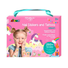 Set de Stickers para Uñas y Tatuajes Temporales - Unicornio