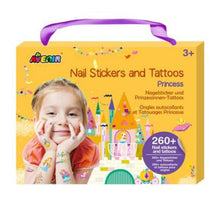 Set de Stickers para Uñas y Tatuajes Temporales - Princesas