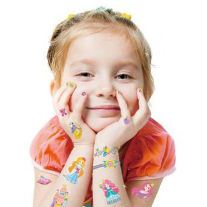 Set de Stickers para Uñas y Tatuajes Temporales - Princesas