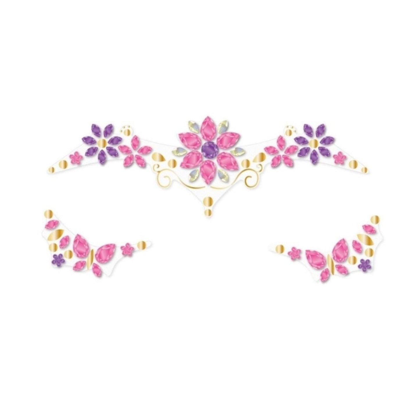 Set de Gemas Faciales - Flores