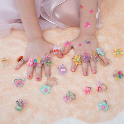 Set de Anillos Brillantes Jardín de los Sueños