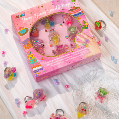Set de Anillos Brillantes Dulces Delicias