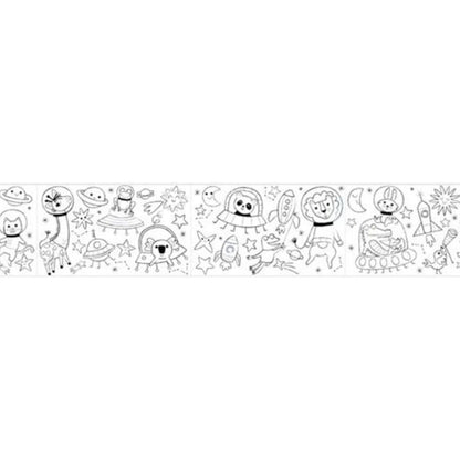 Kit Rollo de Papel y Crayones para Colorear · Espacio