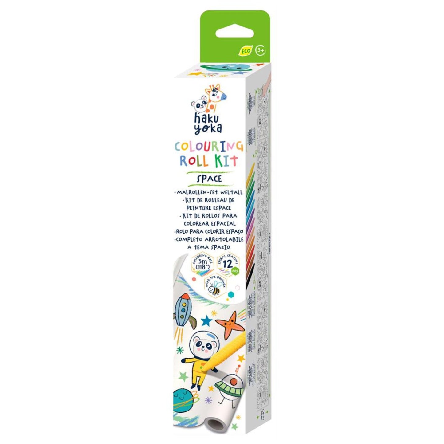 Kit Rollo de Papel y Crayones para Colorear · Espacio
