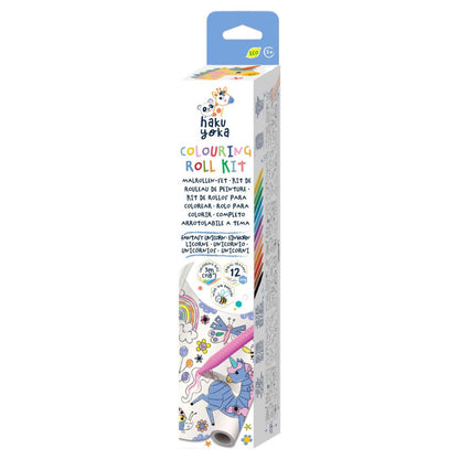 Kit Rollo de Papel y Crayones para Colorear · Unicornio Fantástico