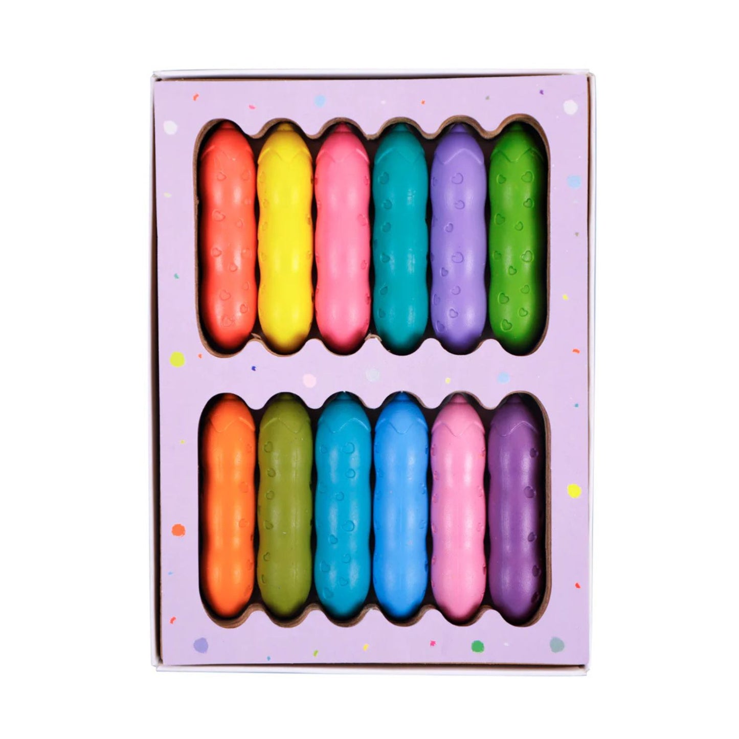 Crayones Happy Pea Pod · 12 Colores Pastel