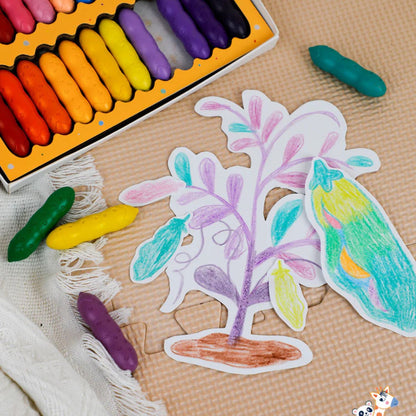 Crayones Happy Pea Pod · 24 Colores