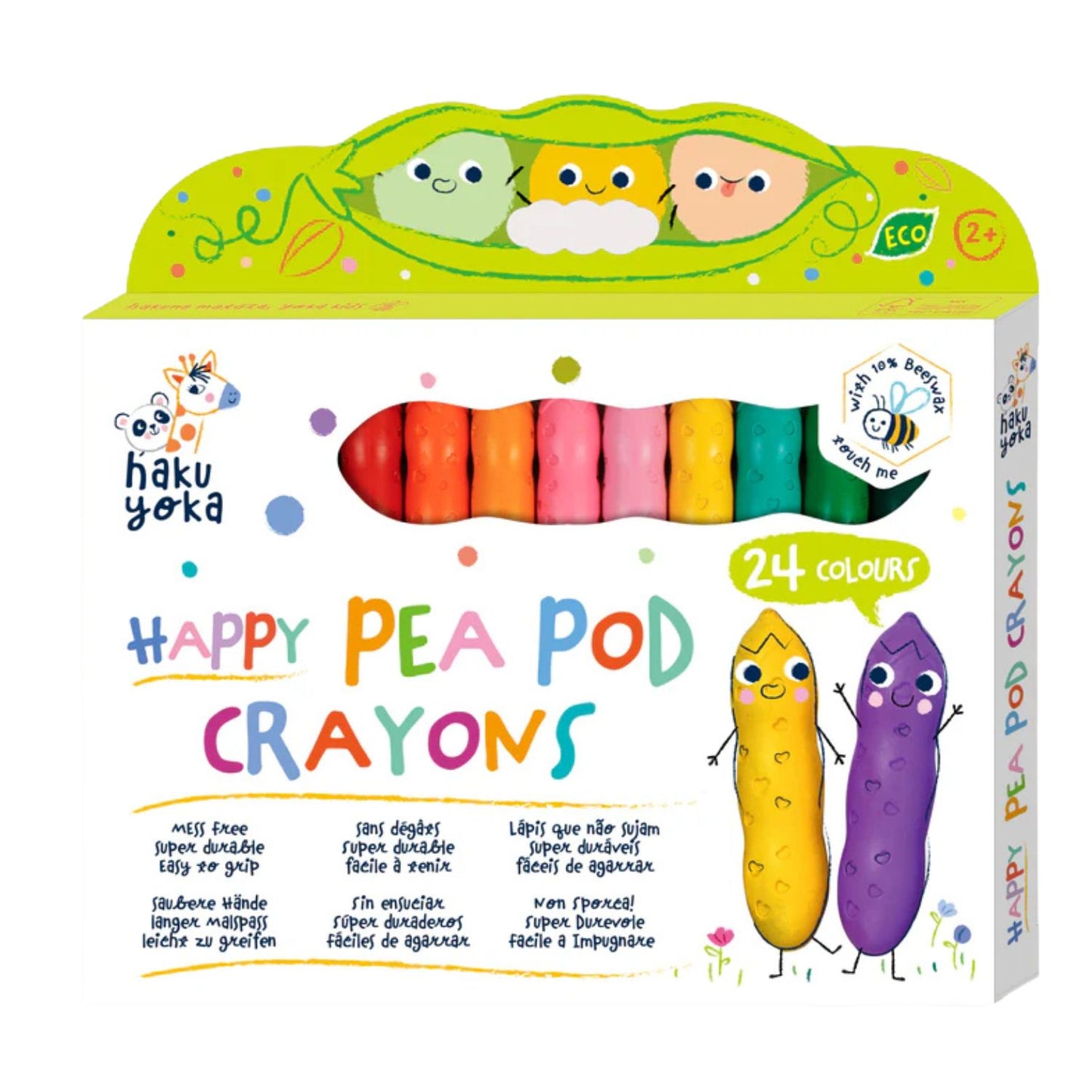 Crayones Happy Pea Pod · 24 Colores