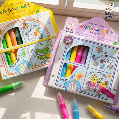 Kit para Colorear en la Ventana - Jardín