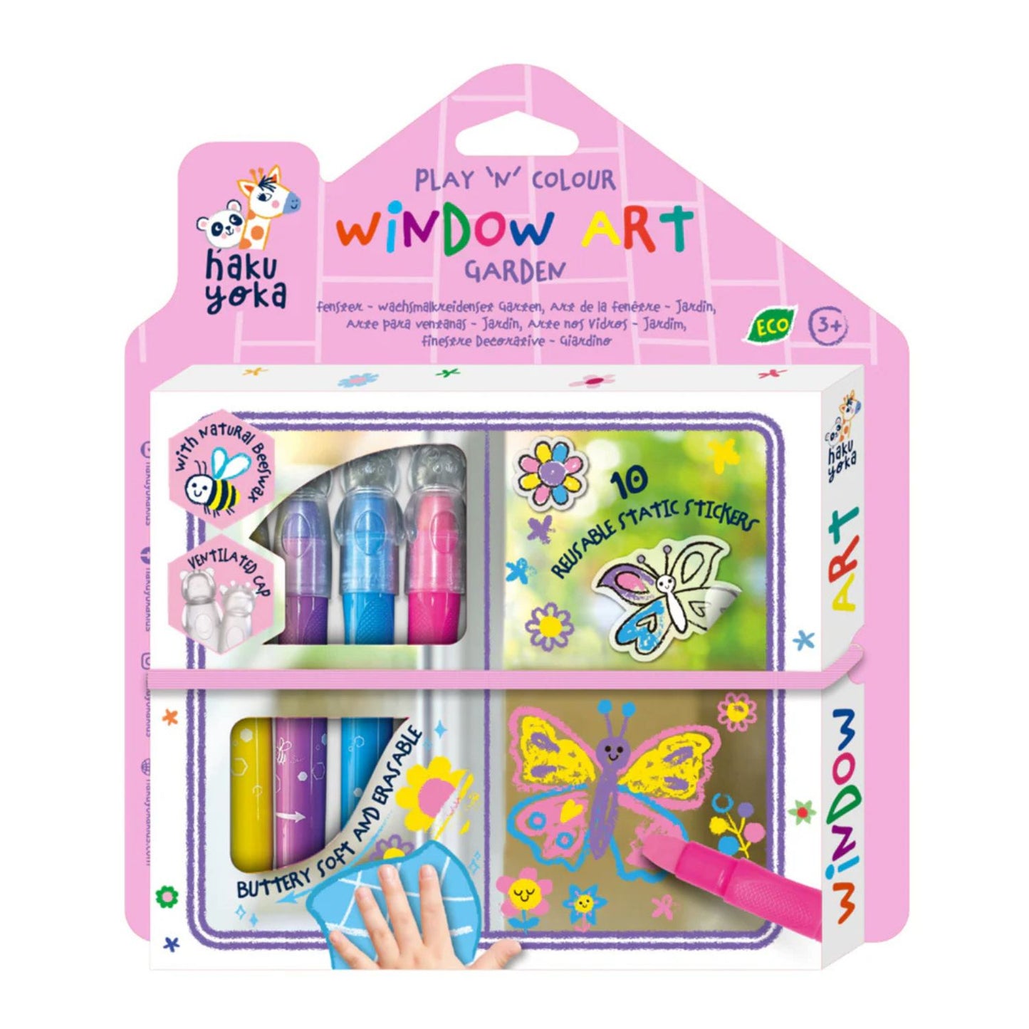 Kit para Colorear en la Ventana - Jardín
