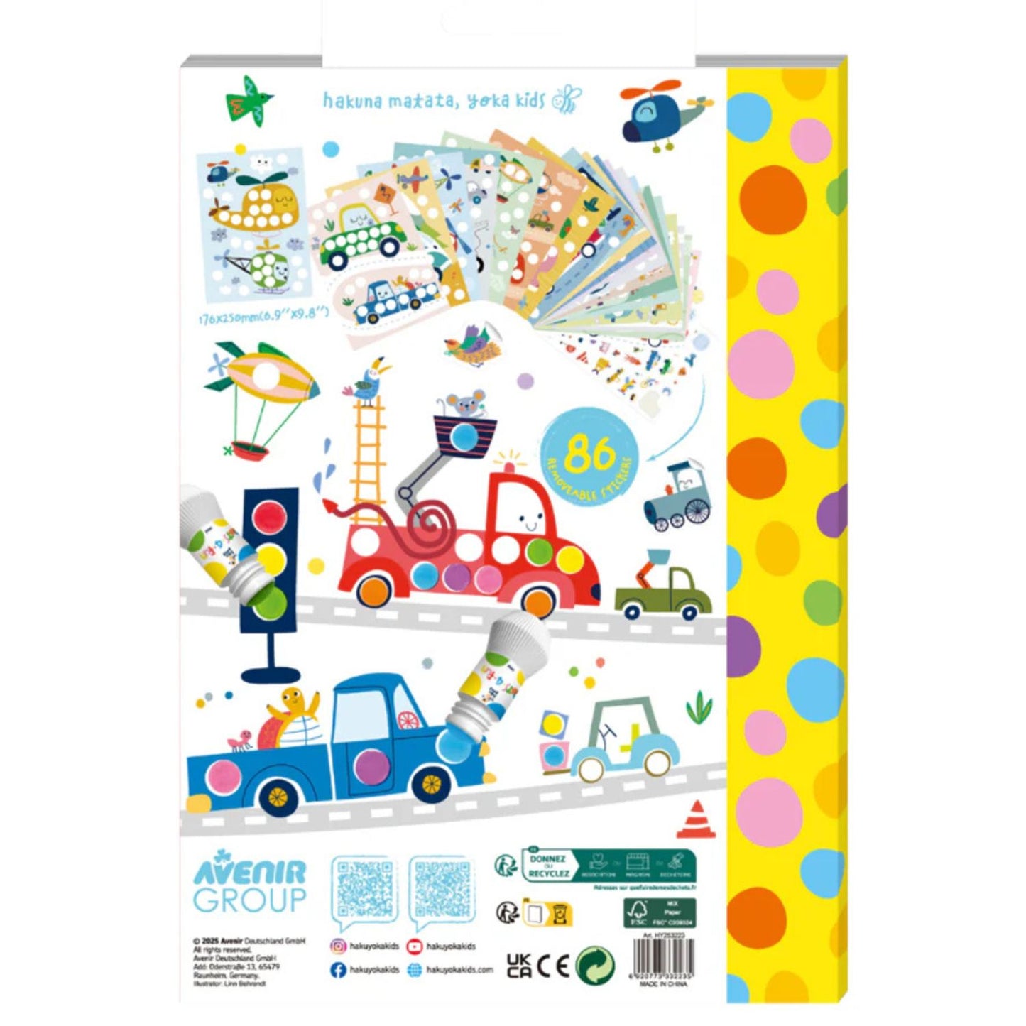 Libro para Colorear Dot 4 Fun transportes