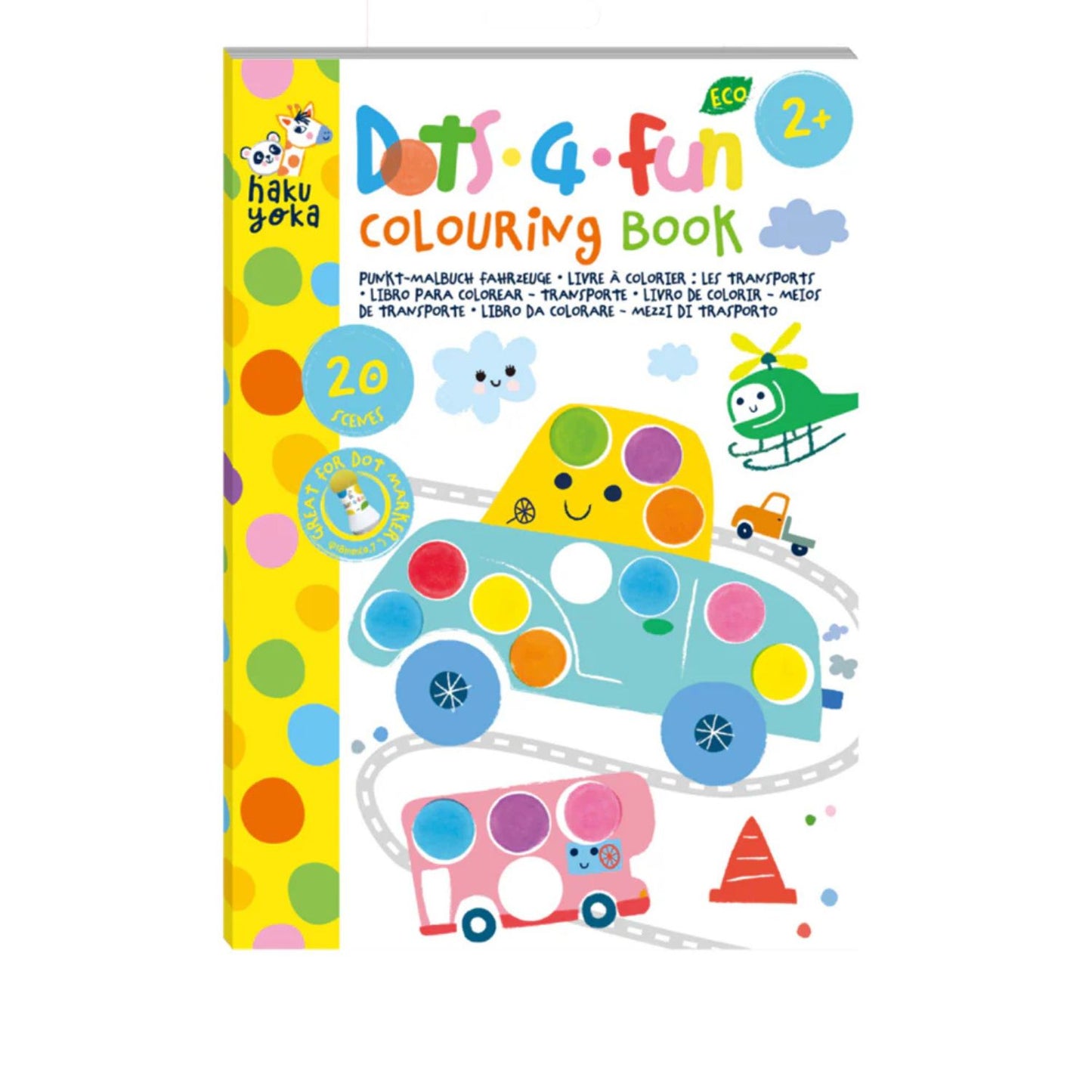 Libro para Colorear Dot 4 Fun transportes