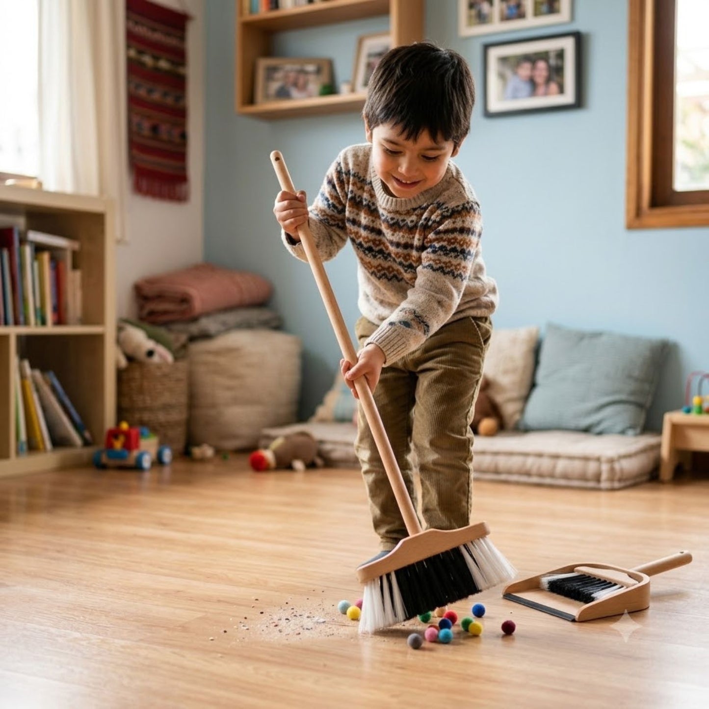 Escoba de Madera Infantil