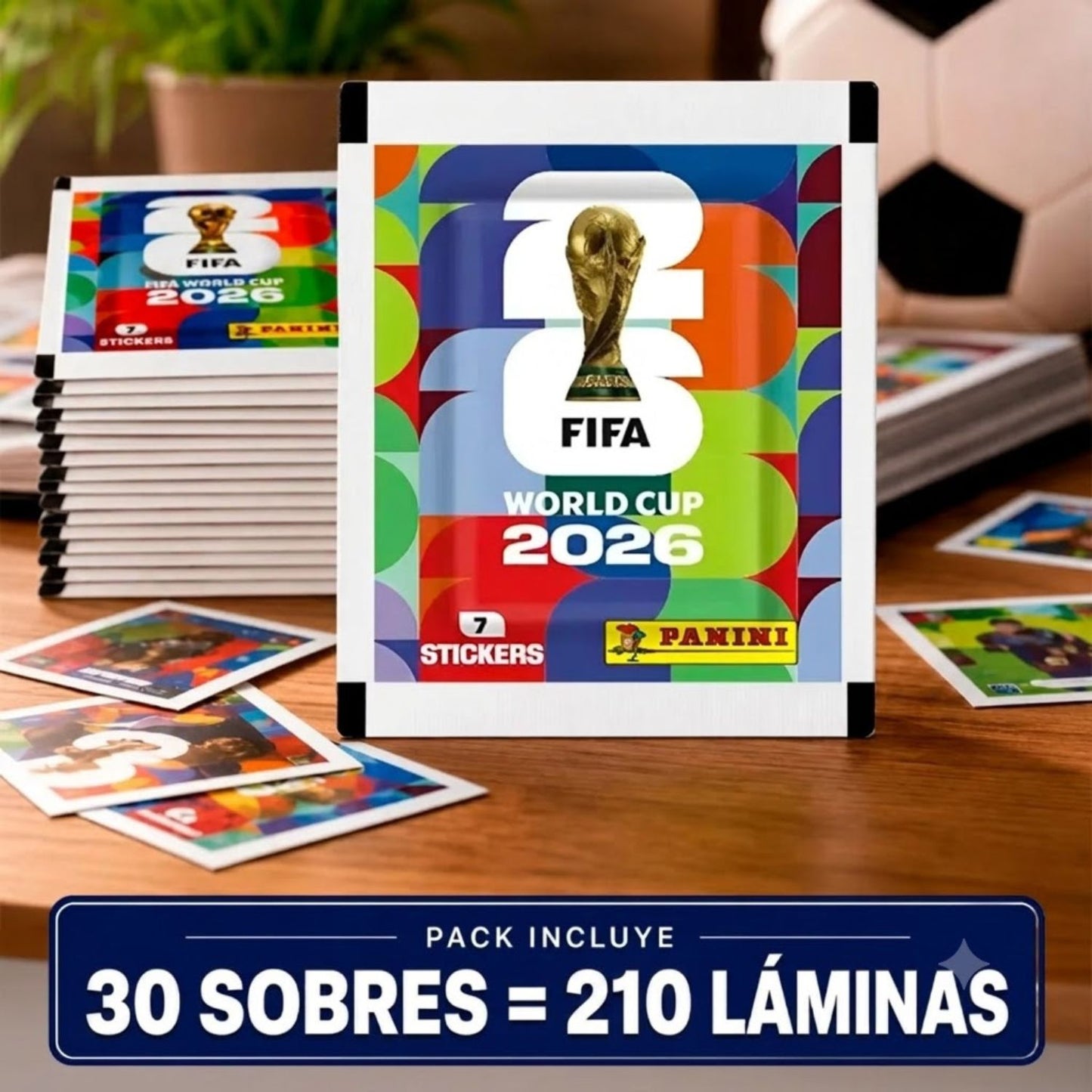 Pack Mundial FIFA 2026 30 Sobres de Láminas