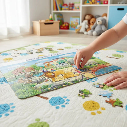 Puzzle enmarcado - Paseo al zoológico