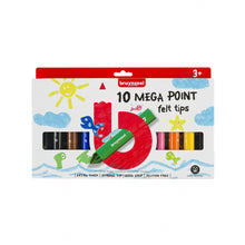 Set 10 marcadores felt-tip punta gruesa