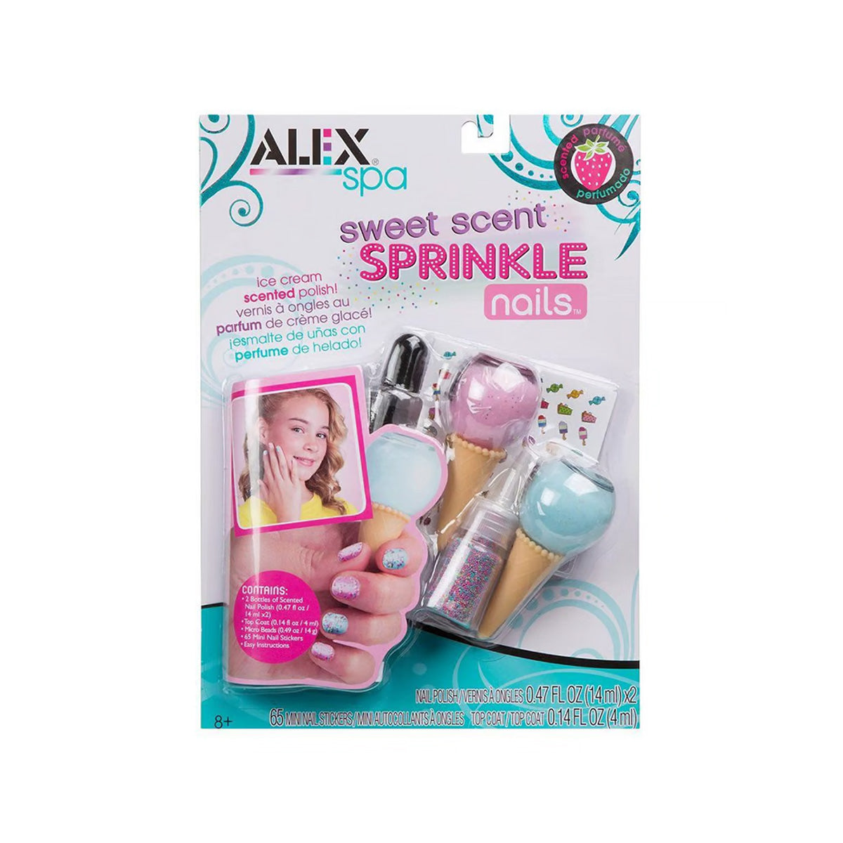 Set Uñas Sweet Scent Sprinkle Nails