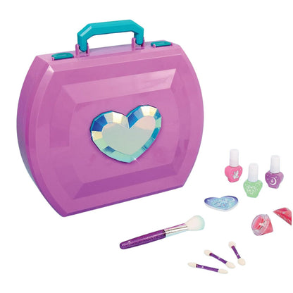Estuche Cosmético Iluminado con Espejo LED – Set de Maquillaje Infantil 25 Piezas