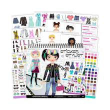 Set de stickers estilista de moda