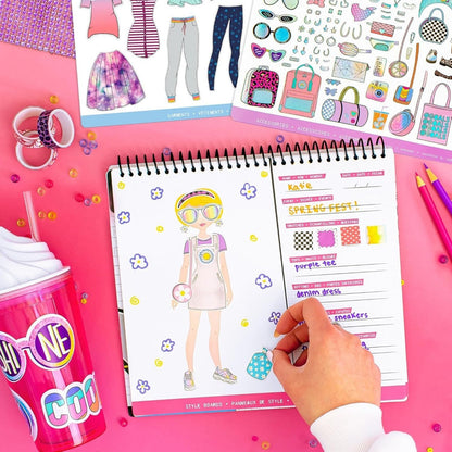 Set de stickers estilista de moda