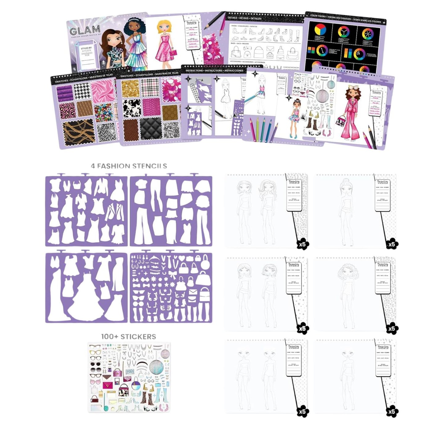 Glam Fashion Design Sketch portafolio