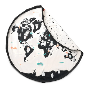 Saco para juguetes - Mapa del mundo & Estrellas