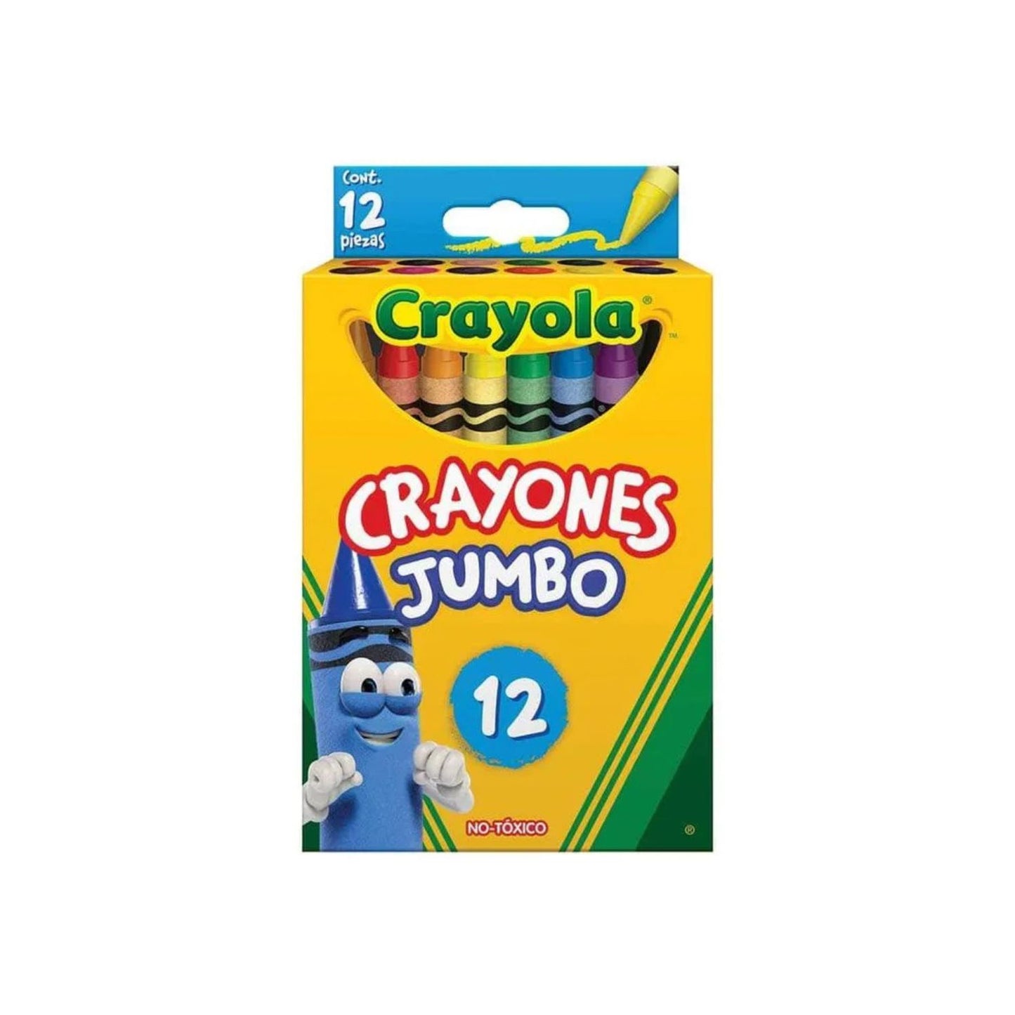 Lapices de Cera Jumbo Crayola 12 unidades